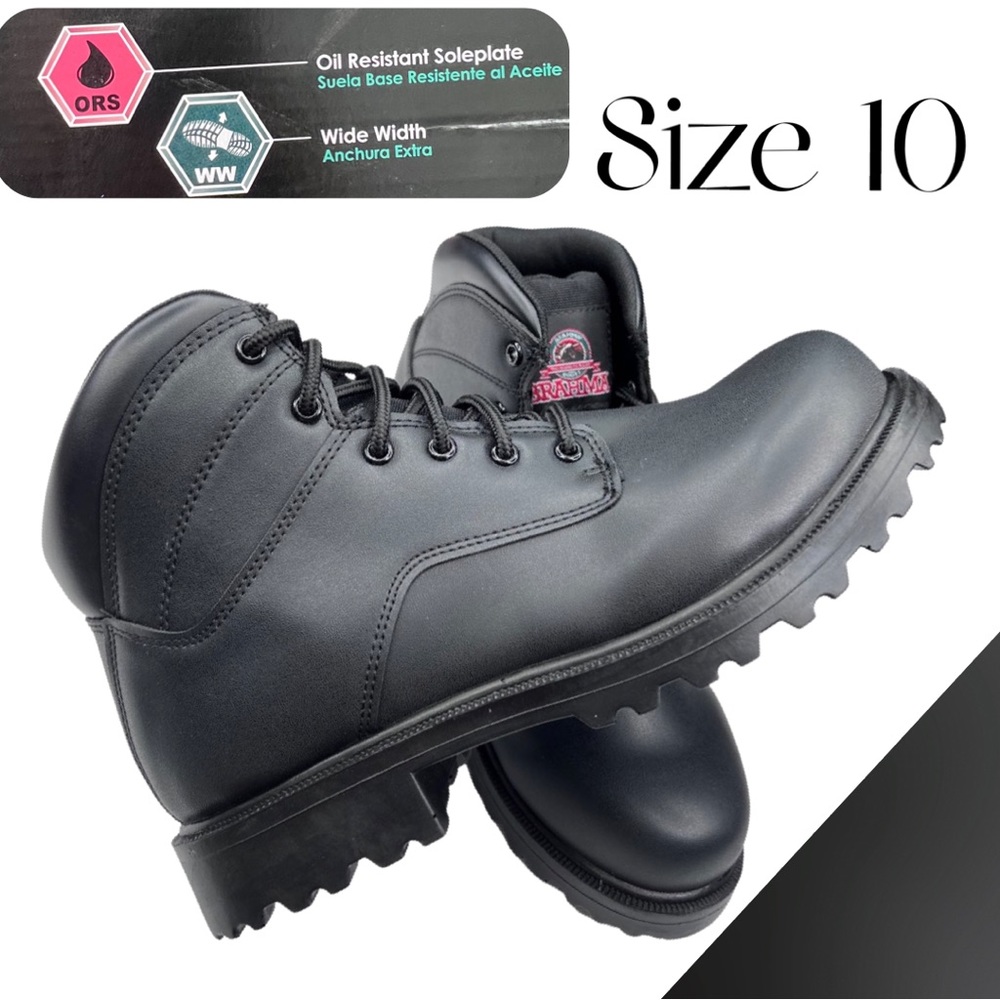 Brahma Men's Wide Width 6" Soft Toe Work Boots size 10